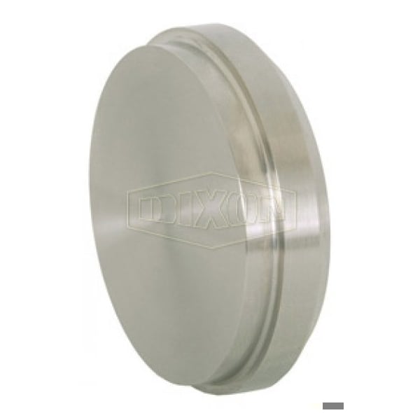 Solid End Cap, Fitting/Connector Type: Cap, 1-1/2 in Nominal, Plain Beveled Seat, 304 SS, 1.843 in D